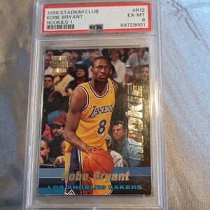 Kobe Bryant Rookie Card - 1996 Stadium Club PSA 6
